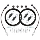 Outrigger Accessories Rupp Double Rigging Kit w/Nok-Outs - 320 Black Mono [CA-0026-MO] Rupp Marine