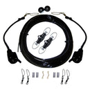 Outrigger Accessories Rupp Single Rigging Kit W/Lok-Ups & Nok-Outs - 160' Black Mono [CA-0172-MO] Rupp Marine