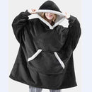 Oversized Hoodies Sweatshirt Women Winter Hoodies Fleece pijamas Blanket With Sleeves Pullover Plaid Capuche Hoody Sweatshirts AExp