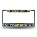 Best License Plate Frame Packers Bling Chrome Frame