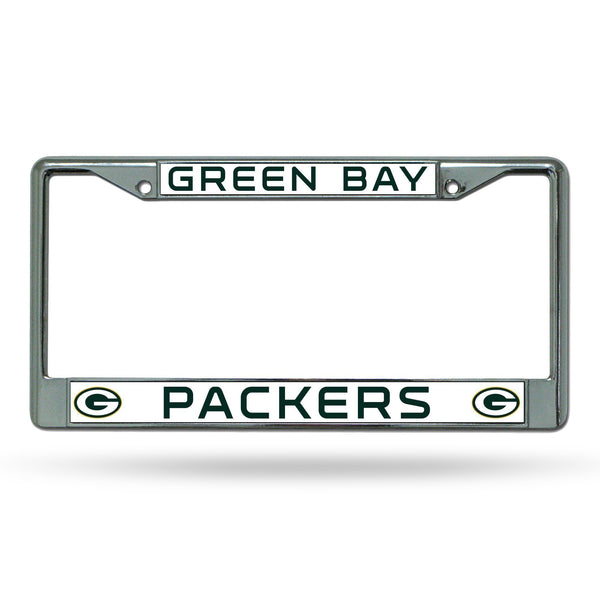 License Plate Frames Packers Chrome Frame