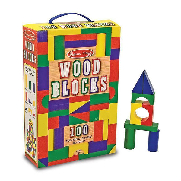 PAINTED UNIT BLOCK SETS 100-PC SET-Toys & Games-JadeMoghul Inc.