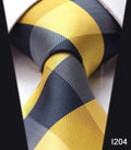 Paisley Check Dot 3.4" 100%Silk Wedding Jacquard Woven Men Classic Man's Tie Necktie #I2-I204-JadeMoghul Inc.