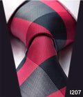 Paisley Check Dot 3.4" 100%Silk Wedding Jacquard Woven Men Classic Man's Tie Necktie #I2-I207-JadeMoghul Inc.
