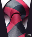 Paisley Check Dot 3.4" 100%Silk Wedding Jacquard Woven Men Classic Man's Tie Necktie