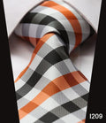 Paisley Check Dot 3.4" 100%Silk Wedding Jacquard Woven Men Classic Man's Tie Necktie #I2-I209-JadeMoghul Inc.