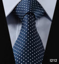 Paisley Check Dot 3.4" 100%Silk Wedding Jacquard Woven Men Classic Man's Tie Necktie #I2-I212-JadeMoghul Inc.