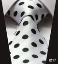 Paisley Check Dot 3.4" 100%Silk Wedding Jacquard Woven Men Classic Man's Tie Necktie #I2-I217-JadeMoghul Inc.