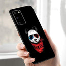 Panda Phone Case for Samsung A50 A40 A70 A51 A71 A20 A20E S10 S20 S9 S8 S7 Edge Ultra Puls Note 10 9 8 Plus Cases Matte Soft TPU AExp