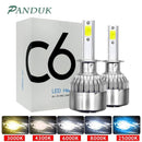 PANDUK C6 H1 H3 Led Headlight Bulbs H7 LED Car Lights H4 LED 880 H11 HB3 9005 HB4 9006 H13 6000K 72W 12V 8000LM Auto Headlamps JadeMoghul Inc. 