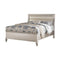Wooden E.King Bed With Silver PU HB, Shinny Silver Finish
