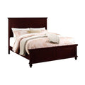 Wooden Queen Bed, Dark Cherry