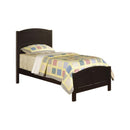 Wooden Twin Size Bed With Headboard And Footboard, Black