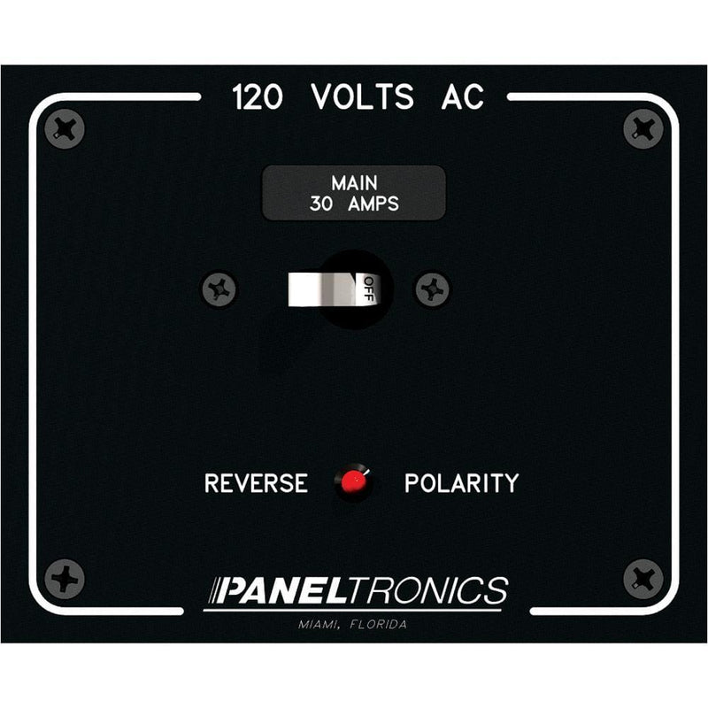 Paneltronics Standard Panel AC Main Double Pole w-30Amp CB & Reverse Polarity Indicator [9982316B]-Electrical Panels-JadeMoghul Inc.