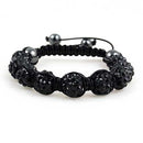 Parasols & Rain Umbrellas Shamballa Bracelet [Black] KS