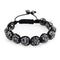 Parasols & Rain Umbrellas Shamballa Bracelet [Silver/Charcoal] KS