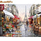 Paris Street DIY Painting By Numbers Handpainted Canvas Painting Home Wall Art Picture For Living Room Unique Gift 40X50 AExp