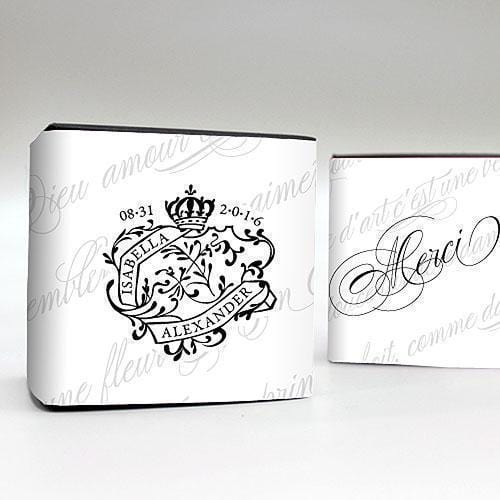 Parisian Love Letter Favor Box Wrap Vintage Gold (Pack of 1)-Wedding Favor Stationery-Vintage Gold-JadeMoghul Inc.