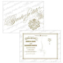 Parisian Love Letter Save The Date Card Vintage Gold (Pack of 1)-Weddingstar-Black-JadeMoghul Inc.