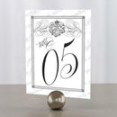 Parisian Love Letter Table Number Numbers 1-12 Vintage Gold (Pack of 12)-Table Planning Accessories-Black-25-36-JadeMoghul Inc.