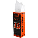 Party Goods/Housewares Slim Bottle Gift Bag NFL - Cincinnati Bengals PRO SPECIALTIES GROUP INC