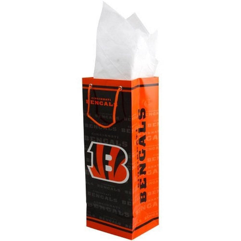 Party Goods/Housewares Slim Bottle Gift Bag NFL - Cincinnati Bengals PRO SPECIALTIES GROUP INC