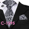 Patterened Men's Silk Neck Ties-C1595-JadeMoghul Inc.