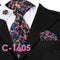 Patterened Men's Silk Neck Ties-C1605-JadeMoghul Inc.
