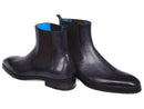 Paul Parkman (FREE Shipping) Black & Gray Chelsea Boots (ID