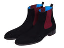 Paul Parkman (FREE Shipping) Black Suede Chelsea Boots (ID