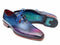 Paul Parkman (FREE Shipping) Blue & Purple Wingtip Oxfords (ID