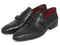 Paul Parkman (FREE Shipping) Genuine Crocodile Black Double Monkstraps (ID