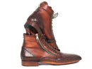 Paul Parkman (FREE Shipping) Genuine Crocodile & Calfskin Handmade Zipper Boots (ID