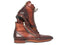 Paul Parkman (FREE Shipping) Genuine Crocodile & Calfskin Handmade Zipper Boots (ID