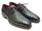 Paul Parkman (FREE Shipping) Goodyear Welted Green Genuine Ostrich Derby Shoes (ID#31VL74)-'--JadeMoghul Inc.