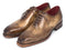 Paul Parkman (FREE Shipping) Goodyear Welted Men's Wingtip Oxfords Antique Olive (ID