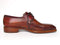 Paul Parkman (FREE Shipping) Goodyear Welted Square Toe Apron Derby Shoes Brown (ID