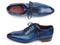 Paul Parkman (FREE Shipping) Handmade Lace-Up Casual Shoes For Men Blue (ID#84654-BLU)-'--JadeMoghul Inc.