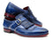 Paul Parkman (FREE Shipping) Kiltie Monkstrap Shoes Dual Tone Blue Leather (ID#12BL78)-'--JadeMoghul Inc.