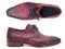 Paul Parkman (FREE Shipping) Lilac Genuine Ostrich Derby Shoes (ID#66CC44) PAUL PARKMAN