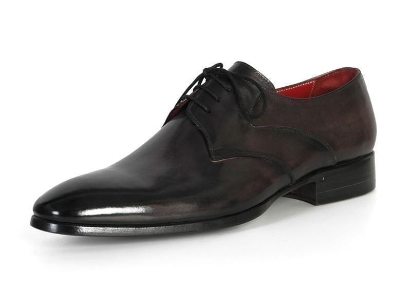 Paul Parkman (FREE Shipping) Men's Anthracite Black Derby Shoes (ID