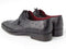 Paul Parkman (FREE Shipping) Men's Black Genuine Ostrich Derby Shoes (ID#33B76-BLK) PAUL PARKMAN