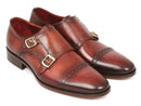 Paul Parkman (FREE Shipping) Men's Cap-Toe Double Monkstraps Camel & Light Brown (ID