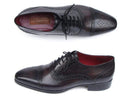 Paul Parkman (FREE Shipping) Men's Captoe Oxfords Bronze & Black Shoes (ID