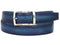 Paul Parkman (FREE Shipping) Men's Leather Belt Dual Tone Blue & Turquoise (ID