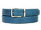 Paul Parkman (FREE Shipping) Men's Leather Belt Hand-Painted Sky Blue (ID#B01-SKYBLU) PAUL PARKMAN