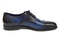 Paul Parkman (FREE Shipping) Men's Parliament Blue Derby Shoes Leather Upper and Leather Sole (ID
