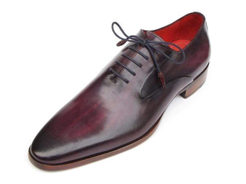 Paul Parkman (FREE Shipping) Men's Plain Toe Oxfords Purple Shoes (ID