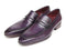 Paul Parkman (FREE Shipping) Men's Purple Loafers Handmade Slip-On Shoes (ID