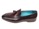 Paul Parkman (FREE Shipping) Men's Tassel Loafers Black & Purple Shoes (ID